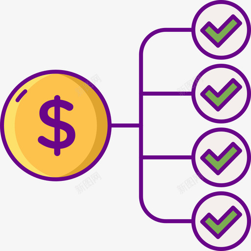 配置投资5线性颜色图标svg_新图网 https://ixintu.com 投资 线性 配置 颜色