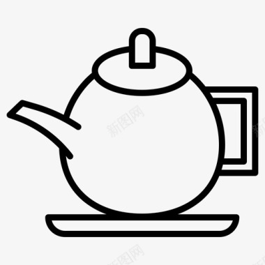 茶壶温泉图标图标