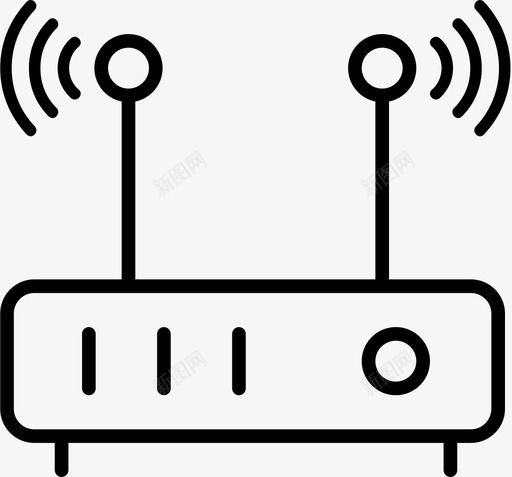 wifi互联网路由器图标svg_新图网 https://ixintu.com devops wifi 互联网 路由器