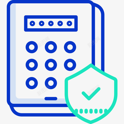 密码安全116轮廓颜色图标svg_新图网 https://ixintu.com 安全 密码 轮廓 颜色
