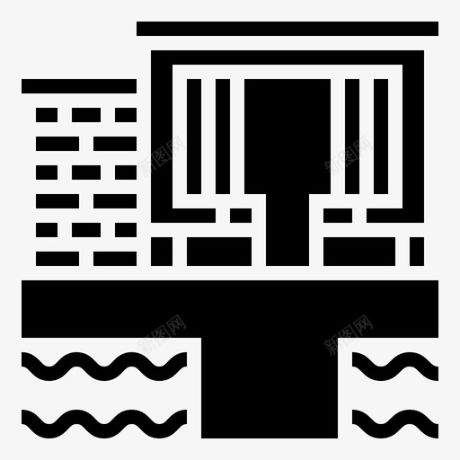 圣殿建筑地标图标svg_新图网 https://ixintu.com 圣殿 地标 建筑 空间 符号