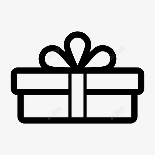 礼品盒生日礼物图标svg_新图网 https://ixintu.com 包装 好的 惊喜 生日 礼品盒 礼物