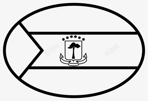 赤道几内亚对话国旗图标图标