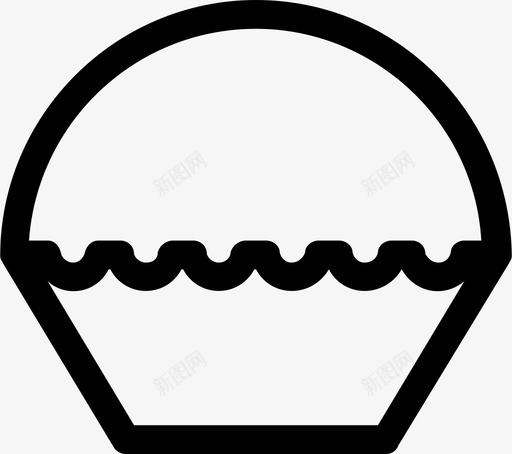 松饼面包店早餐图标svg_新图网 https://ixintu.com 早餐 松饼 蛋糕 面包店 食物