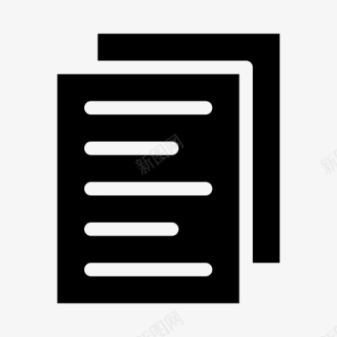 文档文件和文件夹演示文稿图标图标
