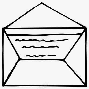 留言信封信件图标图标