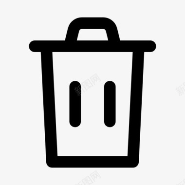 垃圾桶垃圾垃圾收集图标图标
