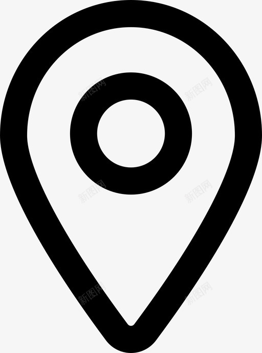 别针位置地图图标svg_新图网 https://ixintu.com 位置 别针 地图 地图点 地点 标记