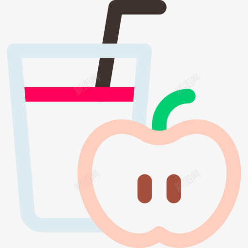 鸡尾酒鸡尾酒15线性颜色图标svg_新图网 https://ixintu.com 线性 颜色 鸡尾酒