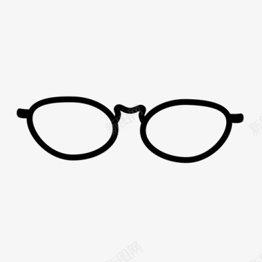 眼镜眼睛时尚图标图标
