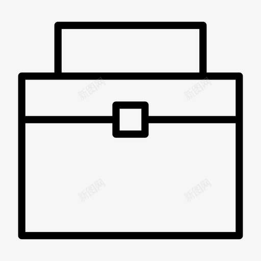 机械箱袋子公文包图标svg_新图网 https://ixintu.com 公文包 工具 机械 结构 袋子