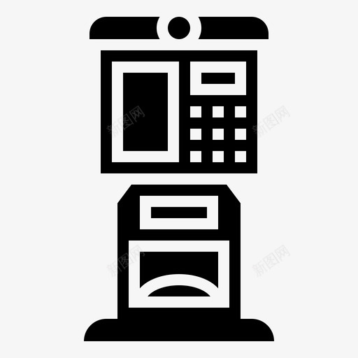 预付费自动机器图标svg_新图网 https://ixintu.com 机器 电话 自动 自动售货机 预付费