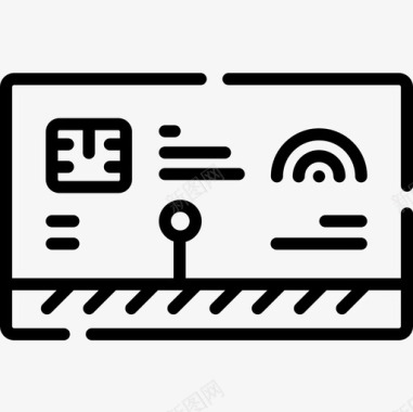 钥匙卡智能家居50线性图标图标