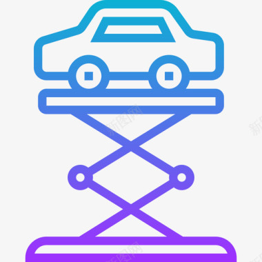 汽车升降机汽车服务坡道图标图标