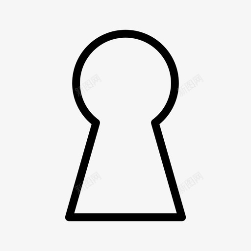钥匙孔密码安全图标svg_新图网 https://ixintu.com 安全 密码 钥匙孔