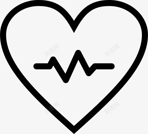 心脏心跳保健图标svg_新图网 https://ixintu.com 保健 心脏 心跳 杂音 脉搏