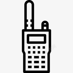 军用对讲机对讲机军用30线性图标高清图片