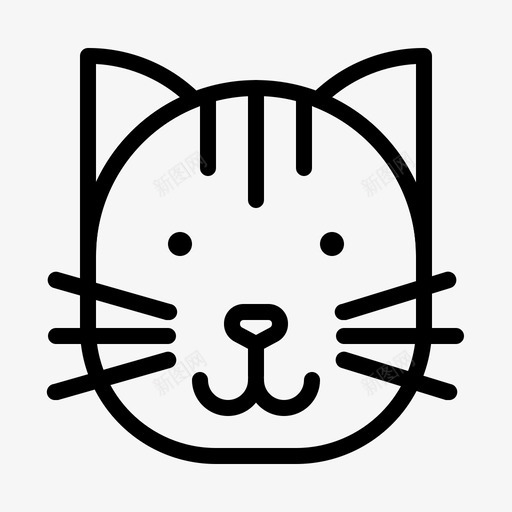 猫动物家养宠物图标svg_新图网 https://ixintu.com 动物 动物园 字形 宠物 家养