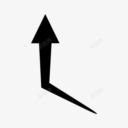 箭头方向增加图标svg_新图网 https://ixintu.com 向上 增加 方向 曲线 箭头