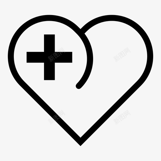 健康保健心脏图标svg_新图网 https://ixintu.com 保健 健康 医学 心理健康 心脏 脉搏