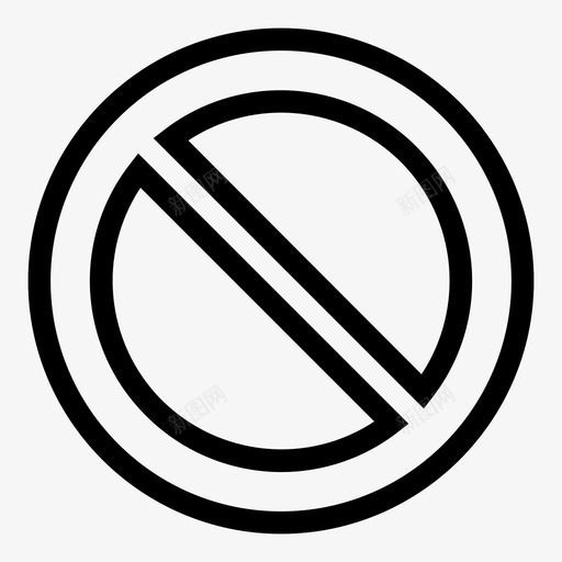 不停车禁止停车信号图标svg_新图网 https://ixintu.com 不停 交通 信号 停车 标志 禁止 驾驶