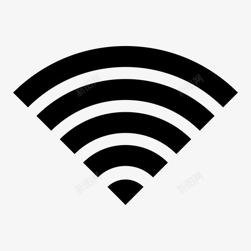 wifi连接互联网图标svg_新图网 https://ixintu.com wifi 互联网 信号 技术 连接