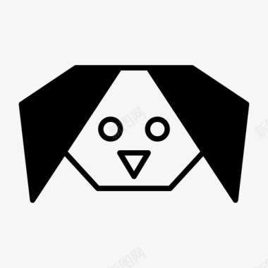 折纸狗动物折纸动物图标图标