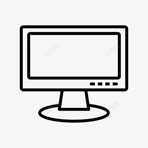 电脑教育电子图标svg_新图网 https://ixintu.com 图标 屏幕 技术 教育 显示器 电子 电脑