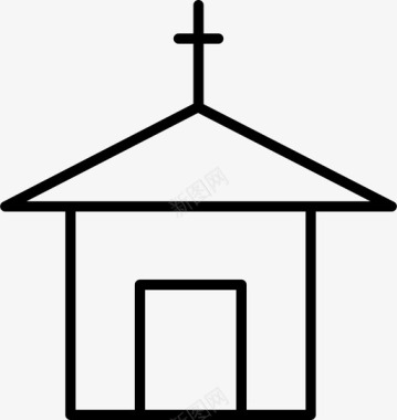教堂基督教寺庙图标图标