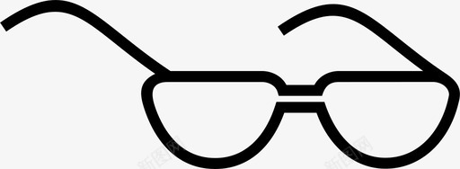 眼镜镜框光学眼镜图标svg_新图网 https://ixintu.com 光学 太阳镜 眼镜 镜框