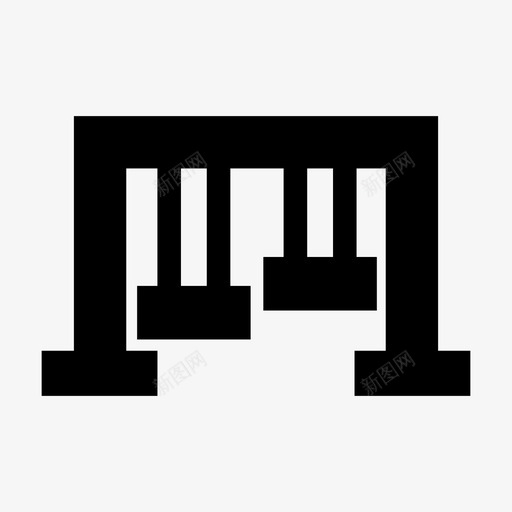 荡秋千休息活动图标svg_新图网 https://ixintu.com 休息 儿童 娱乐 活动 游乐场 荡秋千