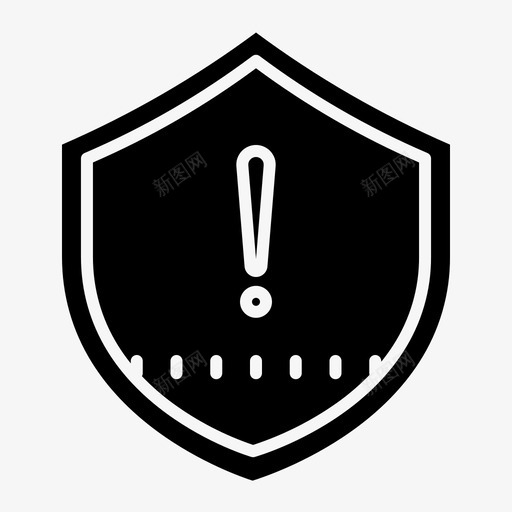 盾牌信息保护图标svg_新图网 https://ixintu.com 保护 信息 安保 安全 盾牌