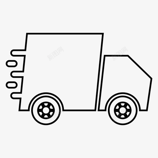 卡车送货驾驶图标svg_新图网 https://ixintu.com 卡车 物流 运输 送货 驾驶
