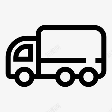 卡车货物公路图标图标