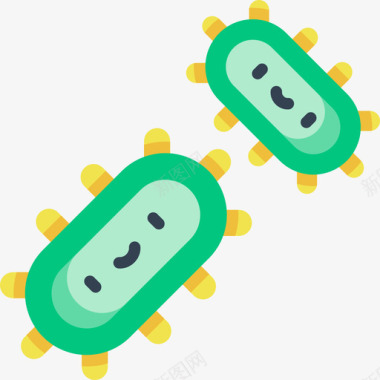 细菌实验室20扁平图标图标
