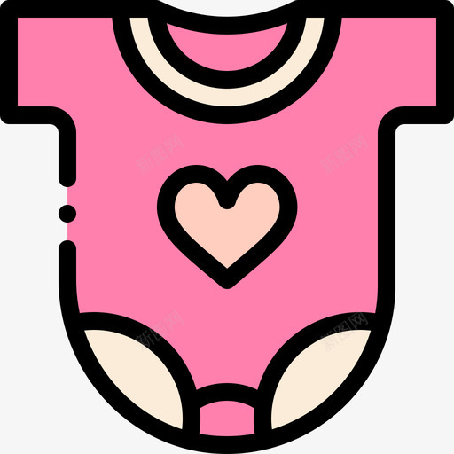 婴儿服装33家庭线性颜色图标svg_新图网 https://ixintu.com 33家庭 婴儿 服装 线性 颜色