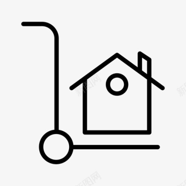 购买住房房产图标图标