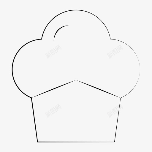 纸杯蛋糕手绘面包店图标svg_新图网 https://ixintu.com 手绘 纸杯 蛋糕 面包店