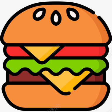 牛肉送餐44原色图标图标