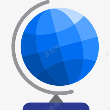 地球仪导航12平面图标图标