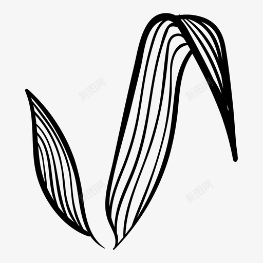 棕榈叶雕刻草药图标svg_新图网 https://ixintu.com 手绘 棕榈 植物 芦苇 花卉 草药 路径 雕刻