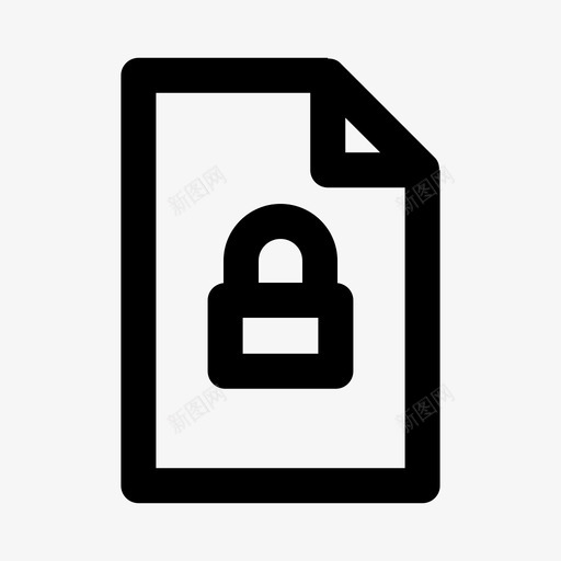 文件加密密码图标svg_新图网 https://ixintu.com 加密 安全 密码 文件