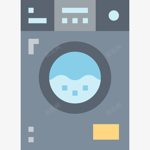 洗衣机水管工8平板图标svg_新图网 https://ixintu.com 平板 水管工8 洗衣机