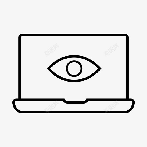 眼睛数据设备同步图标svg_新图网 https://ixintu.com 同步 数据 眼睛 视觉 设备 验光
