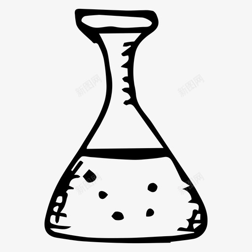 烧瓶化学实验图标svg_新图网 https://ixintu.com 化学 学校 实验 手绘 烧瓶