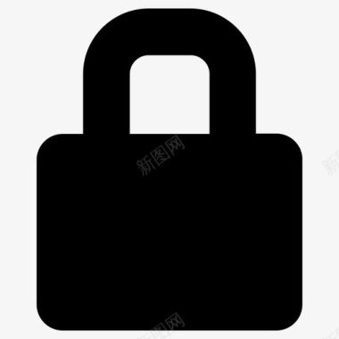 上锁挂锁隐私图标图标