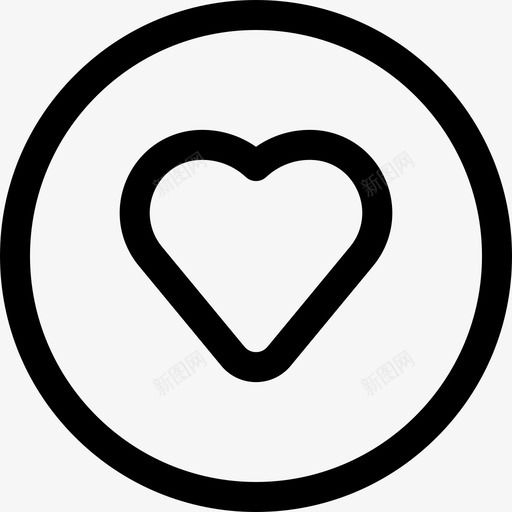 心脏用户体验5线性图标svg_新图网 https://ixintu.com 体验 心脏 用户 线性