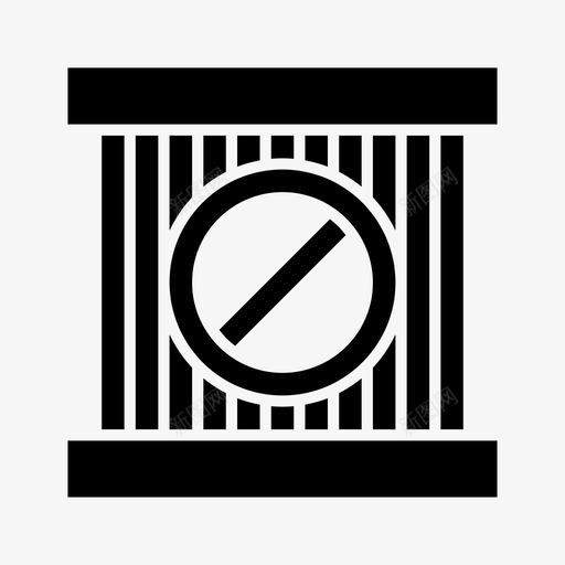 封锁监狱不图标svg_新图网 https://ixintu.com 不 封锁 监狱 社交媒体 警告