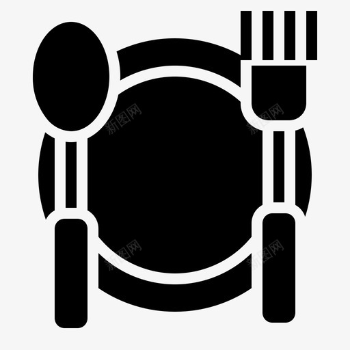 食品食品和餐厅叉子图标svg_新图网 https://ixintu.com 刀叉 勺子 叉子 咖啡厅 食品 餐厅