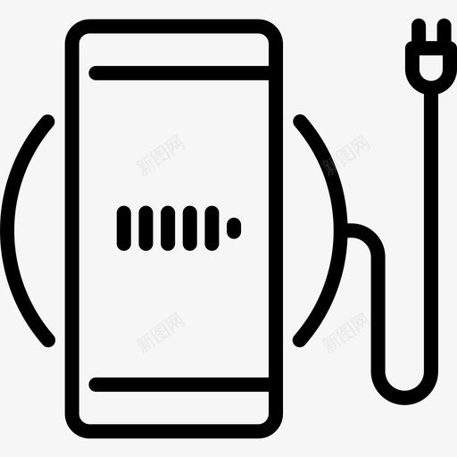 无线充电器设备手机图标svg_新图网 https://ixintu.com 手机 无线充电器 智能手机 智能设备 设备